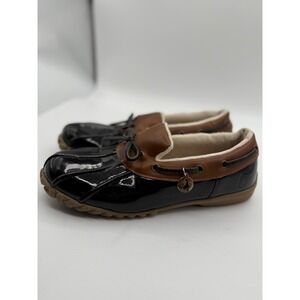 Sporto Duck Shoes Loafers Waterproof Faux Fur Lined Slip On 6.5M